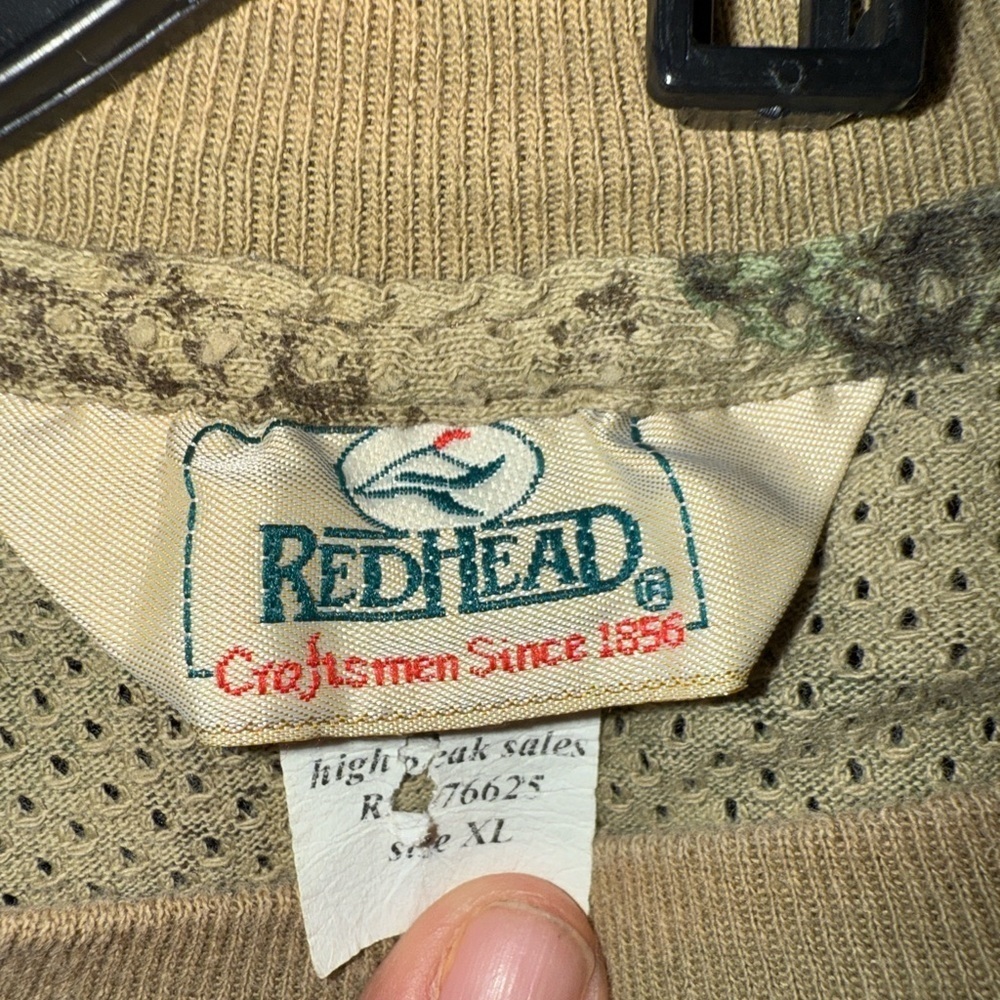 RedHead Vintage Mesh Olive and Brown Outdoor Shirt size XL - Picture 7 of 7